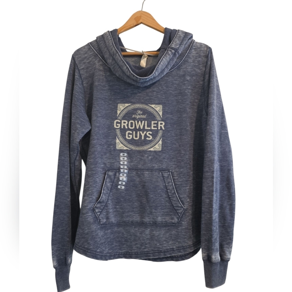 NWT Blue Hoodie Sweater Live Love Ouray Sportswear Size Medium Women's